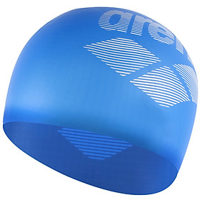 Ariana arena swimming cap original imported silicone waterproof swimming cap men and women general long hair care ear high elastic comfort leisure training competition swimming cap ARN6400E-RBLU blue