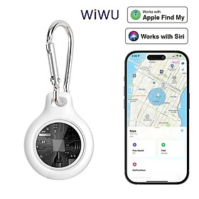 Thiết bị định vị tracker iTag WIWU qua Find My App chống mất thất lạc cho trẻ em người gia thú cưng đồ vật móc khóa - hàng nhập khẩu