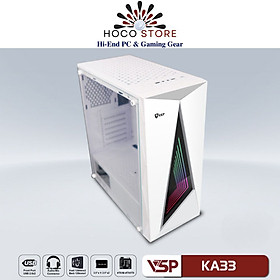 Mua Vỏ Case Máy Tính VSP Gaming KA33 - (ATX) Mặt Trước LED RGB  Mặt Hông Kính Cường Lực - HÀNg Chính Hãng