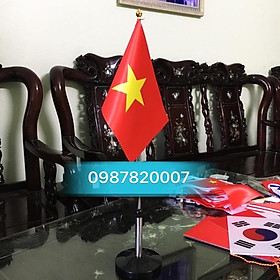 Mua Cờ để bàn inox kéo lên xuống lõi đúc gang ngoài bọc nhựa cứng