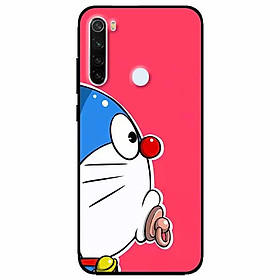 Ốp lưng in cho Xiaomi Redmi Note 8 Mẫu Doremon Nền Hồng