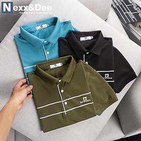 Áo thun polo nam, áo thun cá sấu nam kẻ sọc ngang có cổ bẻ trẻ big size 3xl CS33