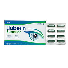 Viên uống Liuberin Superior Aconitum UAB hỗ trợ cải thiện thị lực (Hộp 30 viên)