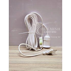 Đui đèn liền dây có công tắc, phích cắm 3m/5m, 100% đồng, đảm bảo chất lượng, cường độ dẫn điện ổn định