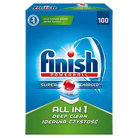 Hộp 100 viên rửa chén Finish All In 1 Dishwasher Tablets PTT04592