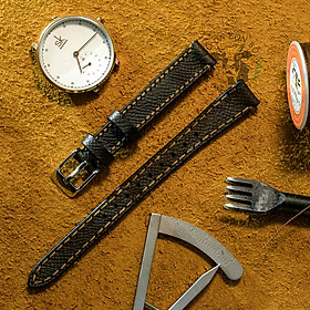 Dây đồng hồ da dành cho đồng hồ nữ tặng kèm móc khóa và dụng cụ thay dây