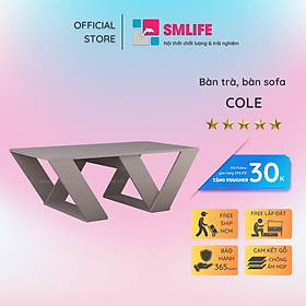 Bàn trà gỗ hiện đại SMLIFE Cole   | Gỗ MDF dày 17mm chống ẩm | D110xR60xC40cm - Màu