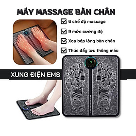 Máy massage bàn chân công nghệ xung điện đa điểm, Thảm massage chân trị liệu