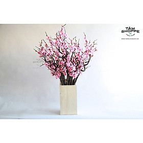 Cành hoa đào Nhật thân xoắn cao cấp D90cm T-HOA-17