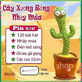 Xương rồng sạc nhảy múa biết hát nhại giọng 120 bài tiếng việt