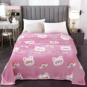 Mua Chăn Lông Tuyết Sữa Hàn Quốc In Hình Siêu Đẹp Siêu Mềm Mịn Kích Thước 2mx2m2 Giao Màu Ngẫu Nhiên