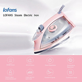 Xiaomi Bàn ủi hơi nước Lofans Bàn ủi hơi nước cầm tay 1600W w Bộ điều chỉnh nhiệt độ vô cấp Xoay 360 °
