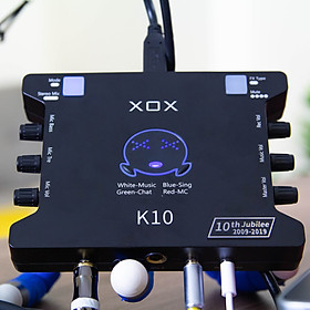 Mua Soundcard Livestream XOX K10 10th phiên bản Tiếng Anh - Hàng chính hãng