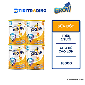 Combo 4 Sữa Abbott Grow 2+ 1,6kg cho trẻ 2 tuổi trở lên