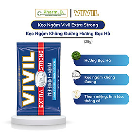 Kẹo Ngậm Không Đường VIVIL Extra Strong Sugar Free Hỗ Trợ Sức Khỏe, Giảm