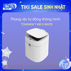 Thùng Rác Thông Minh TOWNEW T AIR X (WHITE) - Tự động đóng gói và thay túi rác - Bản Quốc Tế