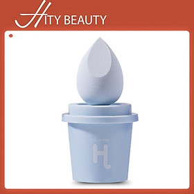Mút tán nền HOLDHOME hình giọt nước có hộp đựng tán đều kem, mềm mịn dành cho makeup chuyên nghiệp - Hity Beauty