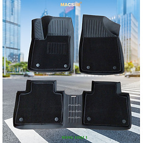 Thảm lót sàn ô tô 2 lớp cao cấp dành cho xe MG HS 2018 - nay (sd) nhãn hiệu Macsim chất liệu TPE màu đen