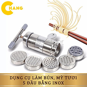 Mua Dụng Cụ Làm Bún  Mỳ Tươi  Nui 5 Đầu Bằng Inox Đa Năng