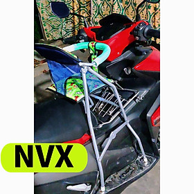 Ghế ngồi xe tay ga NVX cho bé , GHẾ GA XẾP SẮT SƠN TĨNH ĐIỆN