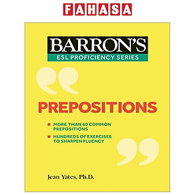Sách ngoại văn: Prepositions (Barron's ESL Proficiency) - Simon and Schuster