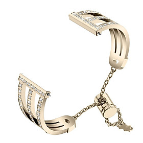 Metal Watch Strap Treble Diamante Strap for Fitbit versa 2