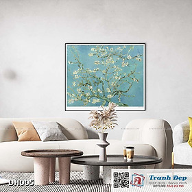 Tranh canvas - Blossoming Almond Tree (1890) - Vincent van Gogh - DH005