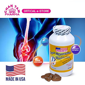 Viên uống hỗ trợ xương khớp, đau nhức xương khớp, bổ khớp Super Glucosamine 1500mg Chondroitin 400mg - 60 Viên