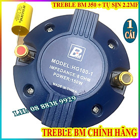 Hình ảnh LOA TREBLE KÈN BM 350 CHÍNH HÃNG NHẬP KHẨU + TỤ 2.2MF SỊN - GIÁ 1 LOA