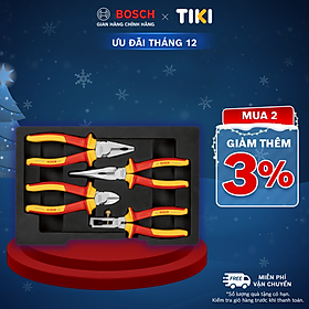 Mua Bộ kềm cách điện VDE đa năng 4 món Bosch chất lượng chuẩn Đức