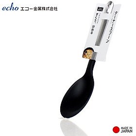 Muôi múc canh đầu silicone Echo Metal 25.5cm hàng nội địa Nhật Bản