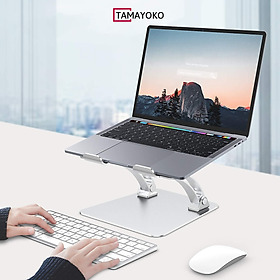 Giá Đỡ Máy Tính, Laptop, iPad, Macbook Hợp Kim Nhôm Cao Cấp. Hỗ Trợ Tản Nhiệt Chống Mỏi Cổ, Vai, Gáy. Hàng Chính Hãng Tamayoko