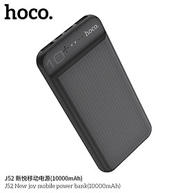 Hình ảnh Sạc pin dự Phòng HOCO J52 10.000mAh-Hàng chính hãng - Đen