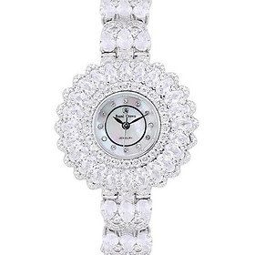 Đồng hồ nữ chính hãng Royal Crown 6804 dây đá vỏ trắng