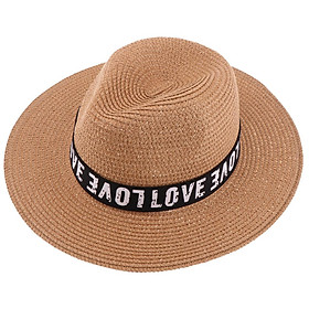 Men Women Wide Brim Straw Cap Summer Outdoor Travel Hiking Beach Casual Sun Hat