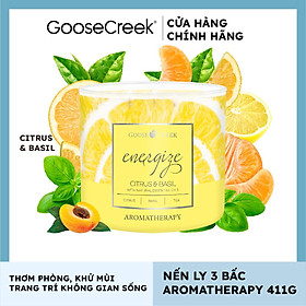 Mua Nến ly 3 bấc Aromatherapy Goose Creek (411g) - Citrus & Basil