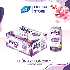 Thùng 24 Lon Sữa Chua Uống Từ Thực Vật Wakai Active (250ml x 24 lon)