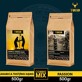 Combo Cà Phê Bột Toro ARABICA Thượng Hạng và Passion