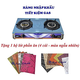 BẾP GAS ĐÔI  ZENNE KGS 201-C NHẬP KHẨU MALAYSIA – MẶT BẾP INOX   - NGỌN LỬA MẠNH VÀ HỘI TỤ - TIẾT KIỆM GAS - Thép không gỉ