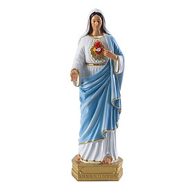 Virgin Mary Statue Holy Poly Sculpture Madonna for