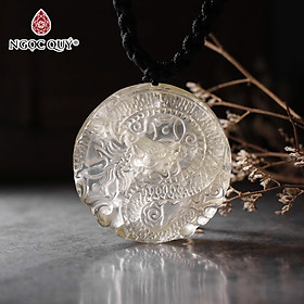 Mặt dây chuyền rồng thạch anh vàng mệnh thủy kim - Ngọc Quý Gemstones