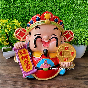Mua Tượng Thần Tài 22.5cm mẫu đồng tiền vàng Chiêu Tài Tấn Lộc