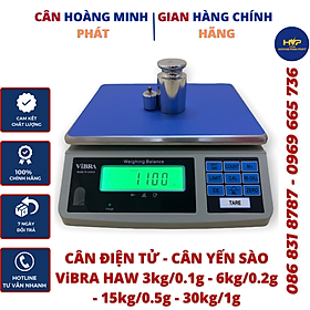 Mua Cân Điện Tử Vibra Haw 3kg/0.1g - 6kg/0.2g - 15kg/0.5g - 30kg/1g Nhật Bản (Cân điện tử tích điện - cân yến sào). Chính Xác Tuyệt Đối  CÂN HOÀNG MINH PHÁT