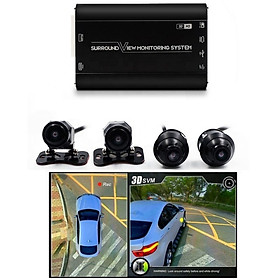 Camera hành trình 360 độ 3D cao cấp chuẩn AHD 1080P - Dùng được cho tất cả các loại xe có màn hình hiển thị trên xe - Góc quan sát: 360 độ