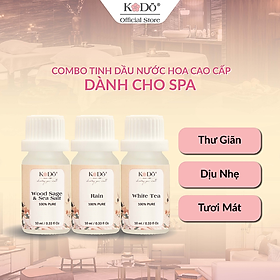 Combo 3 Chai Tinh Dầu Nước Hoa KODO 10ml Hương Thơm Thư Giãn, Dịu Nhẹ, Tươi Mát Dành Cho Spa