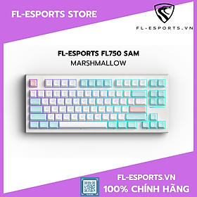 Bàn phím cơ không dây FL-Esports FL750 Marshmallow 3 Mode - Hàng chính hãng