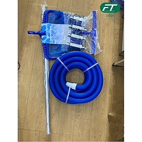 Mua Bộ thiết bị vệ sinh hồ bơi: Ống mềm 9m  sào nhôm 3m  bàn hút 8 bánh xe  chổi cọ bể bơi  vợt vớt rác  dọn dẹp vệ sinh hồ bơi