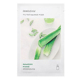 Mặt Nạ Giấy Cấp Nước & Làm Dịu Da Từ Nha Đam Innisfree My Real Squeeze Mask - Aloe (20ml)