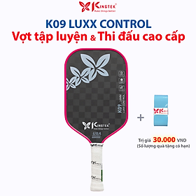 Vợt Kingtek K09 Luxx Control 16mm – Carbon 18K siêu nhám, kiểm soát tốt (Chứng nhận USAPA)
