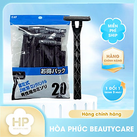 Dao Cạo Râu 2 Lưỡi Kép LUF-20P Kai Razor 00751-GA0025 (Set 20 Cây)